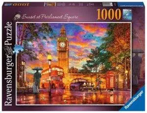 Ravensburger Solnedgang på Parlamentsplassen