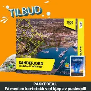 Sandefjord puslespill og kortstokk