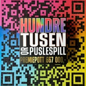 Lotteri-puslespill. 667 000 premiepott