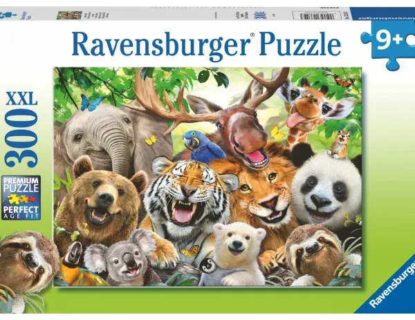 Ravensburger Puslespill Eksotiske Dyr Selfie 300 Brikker