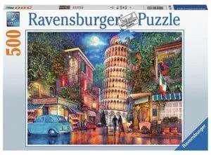 Ravensburger Puslespill Gatene i Pisa 500 Brikker