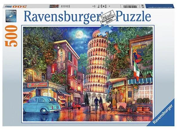 Ravensburger Puslespill Gatene i Pisa 500 Brikker
