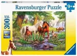Ravensburger Puslespill Hester ved Bekken 300 Brikker