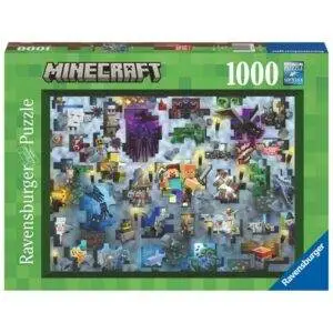 Ravensburger Puslespill Minecraft Mobs 1000 Brikker