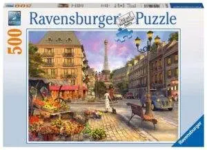 Ravensburger Puslespill Vår i Paris 500 Brikker