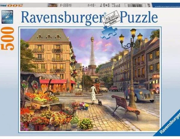 Ravensburger Puslespill Vår i Paris 500 Brikker