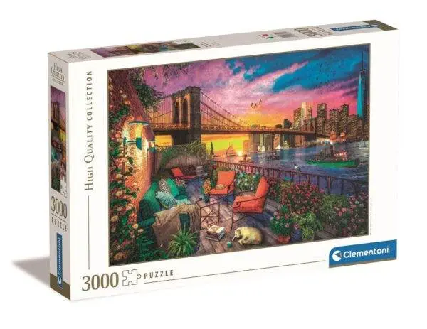 Clementoni Puslespill Manhattan Balcony Sunset 3000 Brikker 5860511