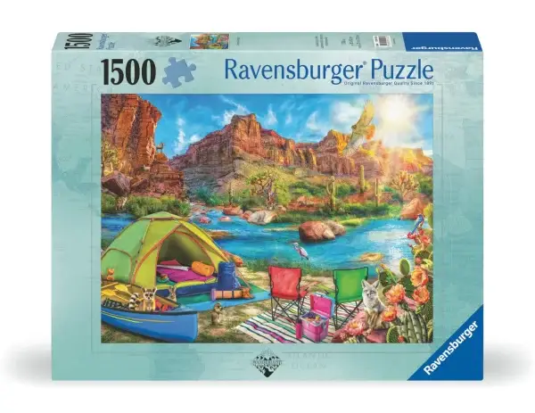 Ravensburger Puslespill Canyon Camping 1500 Brikker