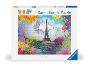 Ravensburger Puslespill Postkort fra Paris 500 brikker