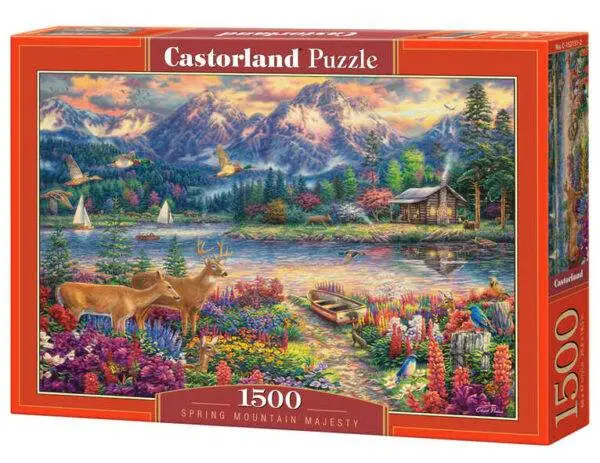 Castorland Puslespill Spring Mountain Majesty 1500 Brikker