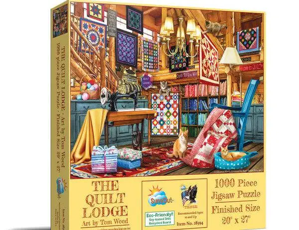 Sunsout Puslespill The Quilt Lodge 1000 Brikker