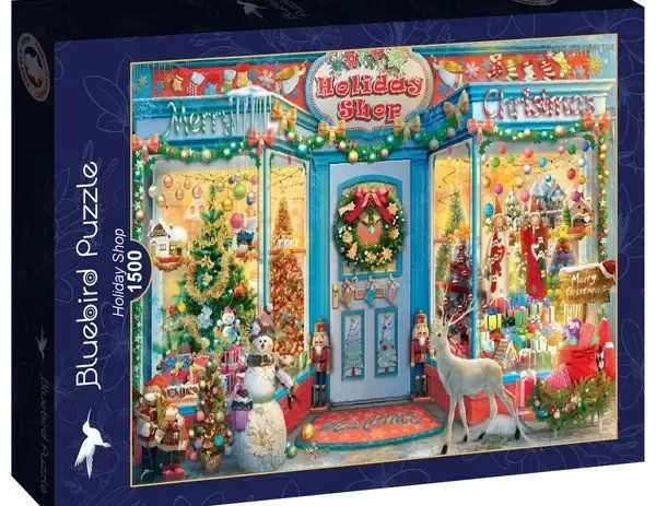 bluebird puslespill holiday shop 1500 brikker
