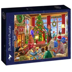 bluebird puslespill 2000 brikker christmas decorating