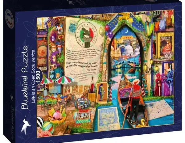 bluebird puslespill life is an open book 1500 brikker