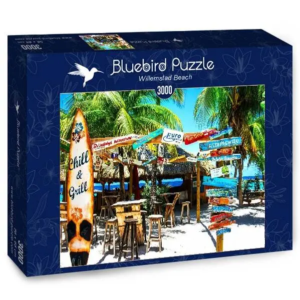 Bluebird puslespill willemstad beach 3000 brikker