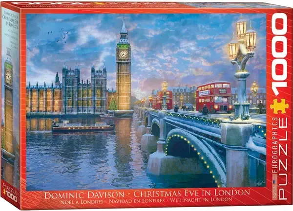 eurographics puslespill christmas eve in london 1000 brikker