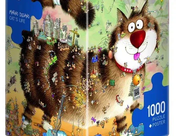 heye puslespill the cat life 1000 brikker