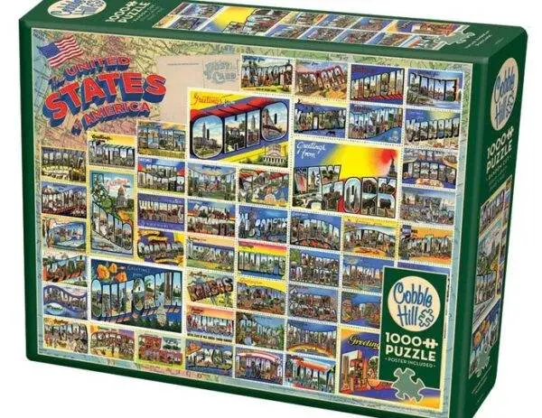 Cobble Hill Puslespill Vintage American Postcards 1000 Brikker