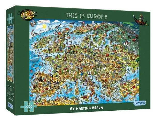 Gibsons Puslespill This is Europe 1000 Brikker