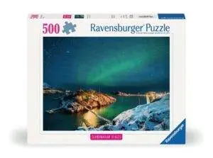 Ravensburger Puslespill Nordlys i Bergsfjorden 500 Brikker