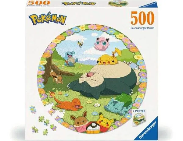 Ravensburger Puslespill Pokemon + Poster 500 Brikker