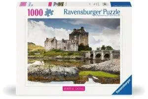 Ravensburger Puslespill Vakre Slott i Skottland 1000 Brikker