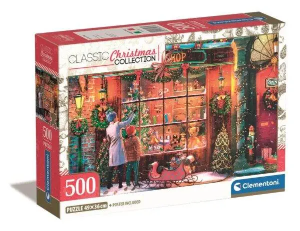 Clementoni puslespill Old Toy Shop Compact med 500 brikker