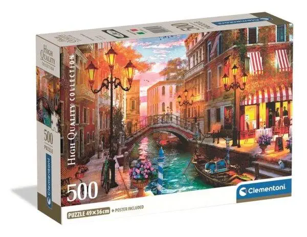 Clementoni puslespill Sunset over Venice med 500 brikker