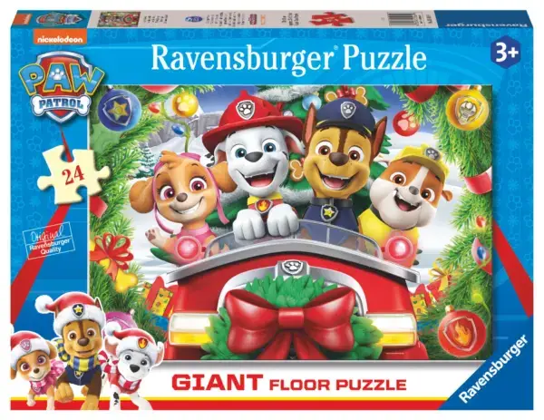 Ravensburger Paw Patrol gulvpuslespill med 24 store brikker. Perfekt for barn fra 3 år.