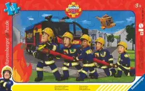 Ravensburger Brannmann Sam puslespill med 15 store brikker. Perfekt for barn fra 3 år.