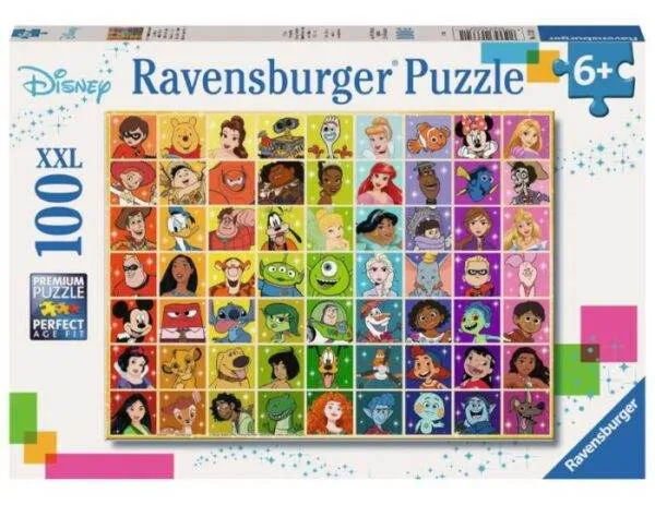 Ravensburger Puslespill Disney multikarakter 100 Brikker