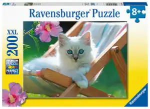 Ravensburger Puslespill Katt i solstol 200 Brikker
