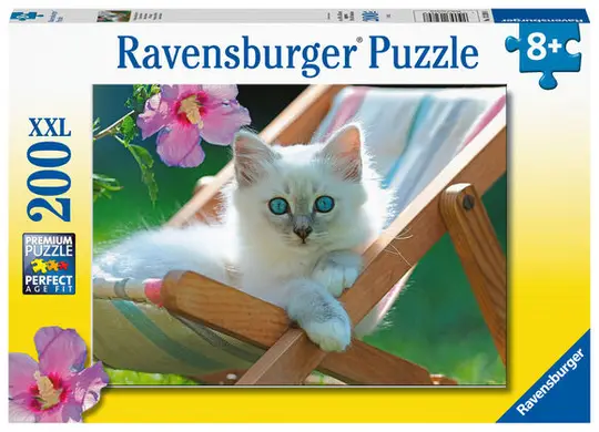 Ravensburger Puslespill Katt i solstol 200 Brikker