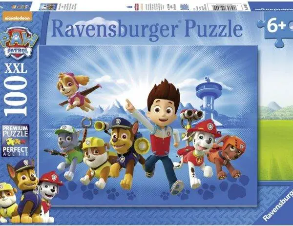 Ravensburger Puslespill Paw Patrol 100 Brikker