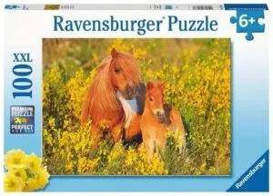 Ravensburger Puslespill Shetlandsponni 100 Brikker