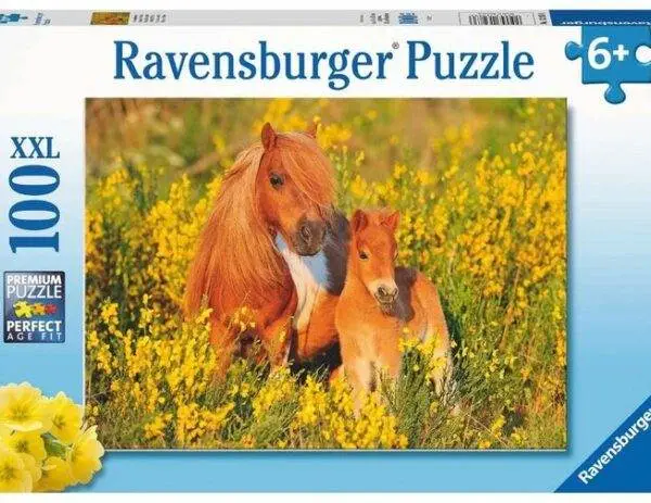 Ravensburger Puslespill Shetlandsponni 100 Brikker